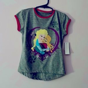 Gray Frozen top for girls